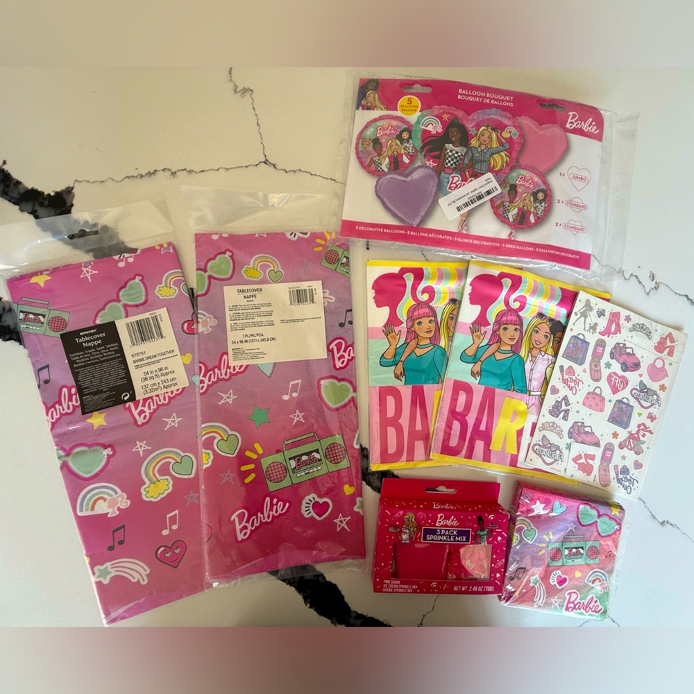 Barbie Party Supply Lot
